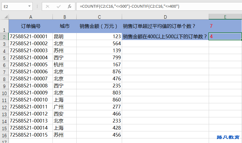 countif函数的使用技巧